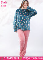 بيجامة شتوي قطيفة حريمي