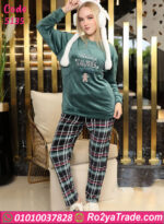 بيجامة حريمي قطيفة شتوي