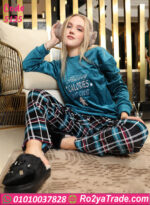 بيجامة حريمي قطيفة شتوي