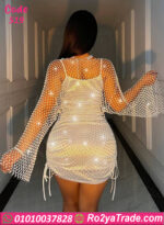 فستان سكسي لامع قصير