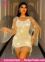 فستان سكسي لامع قصير