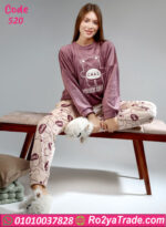 بيجامة شتوي قطيفة شكل دب