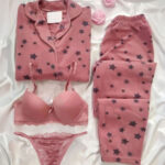 بيچامة قطيفة ناعمة شتوي بناتي