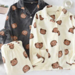 بيجامة شتوي فليز دباديب