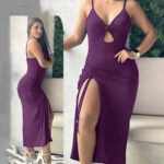 دريس لانجري بنفسجي طويل