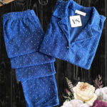 بيچامة شتوي قطيفة ناعمة