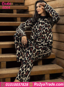 بيچامة فرو ليوبارد شتوي