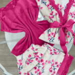 طقم بيچامة شتوي ناعم بالروب