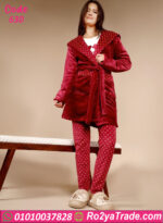 بيجامة قطيفة حريمي شتوي