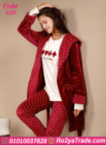 بيجامة قطيفة حريمي شتوي