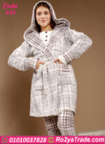 بيچامة شتوي نسائية فليز ناعمة