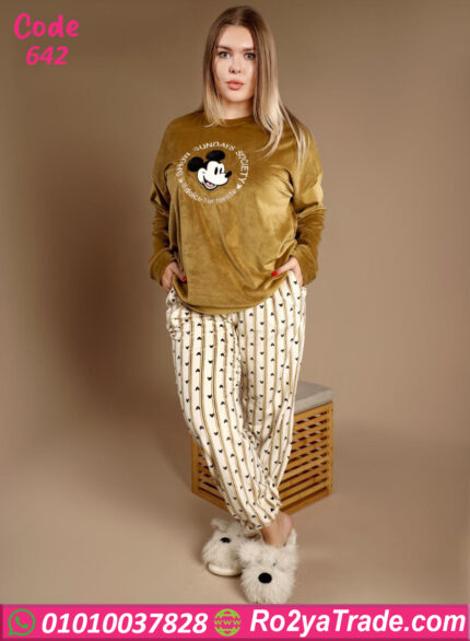 بيچامة شتوي نسائية ميكي