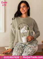 بيجامة شتوي دببة قطيفة