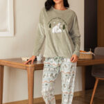 بيجامة شتوي دببة قطيفة