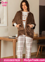 بيجامة شتوي قطيفة حريمي