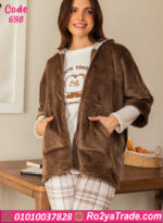 بيجامة شتوي قطيفة حريمي