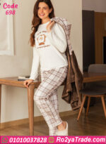 بيجامة شتوي قطيفة حريمي