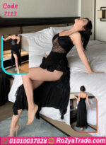 فستان لانجري دانتيل وتول