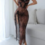 فستان لانجري تايجر شفاف