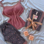 بيجامة قطيفة شتوي 3 قطع