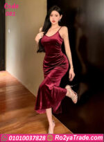 فستان قطيفة شتوي 081