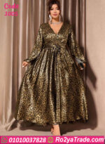 فستان تايجر طويل وان سايز