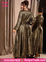 فستان تايجر طويل وان سايز