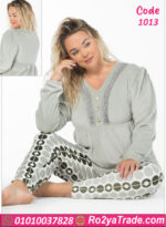 بيجامة شتوي فرو ناعمة بيج سايز