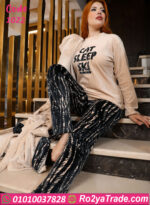 طقم شتوي فرو نسائي بكابيشو