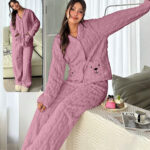 بيجامة شتوي فرو ناعم حريمي