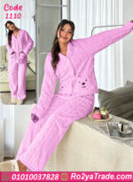 بيجامة شتوي فرو ناعم حريمي