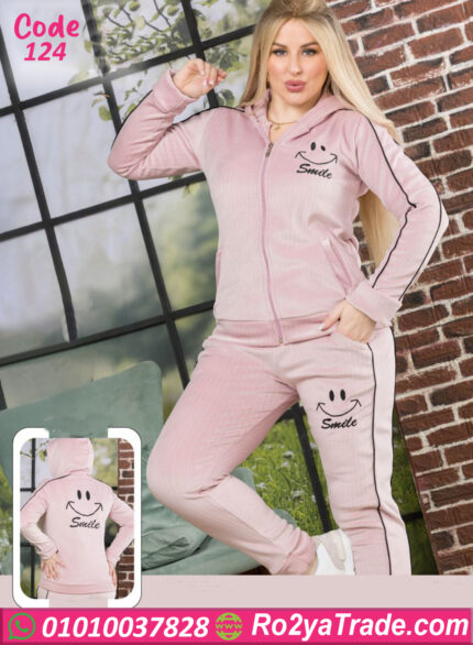 ترنج قطيفة شتوي نسائي سادة