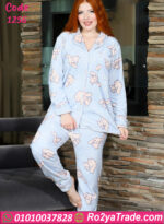بيجامة قطيفة شتوي نسائي