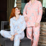 بيجامة قطيفة شتوي نسائي