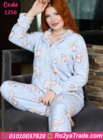 بيجامة قطيفة شتوي نسائي