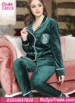 بيچامة قطيفة شتوي نسائي