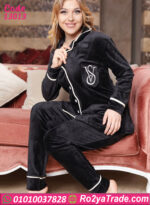 بيچامة قطيفة شتوي نسائي