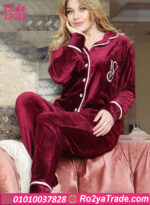 بيچامة قطيفة شتوي نسائي