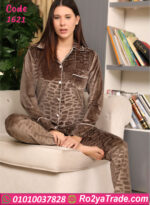 بيجامة قطيفة شتوي حريمي