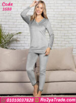 بيجامة قطيفة شتوي نسائي
