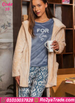 بيجامة فرو شتوي 3 قطع ألما