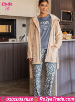 بيجامة فرو شتوي 3 قطع ألما