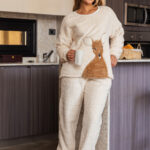 بيجامة فرو شتوي حريمي ناعمة