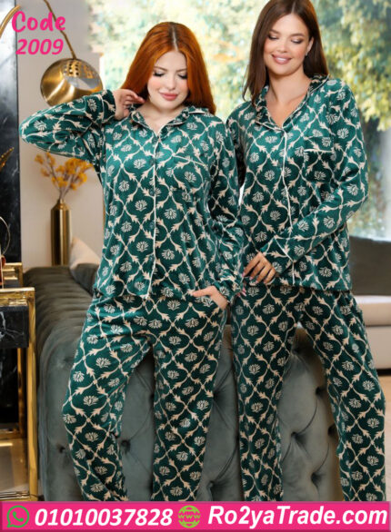 بيجامة حريمي قطيفة شتوي