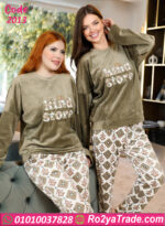 بيجامة حريمي قطيفة شتوي