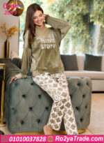 بيجامة حريمي قطيفة شتوي