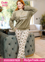 بيجامة حريمي قطيفة شتوي