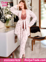 بيجامة شتوي بالروب قطيفة ناعمة