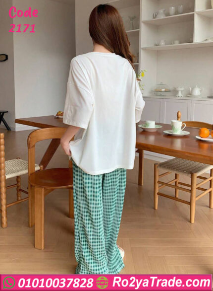 بيجامة صيفي نسائي قطن
