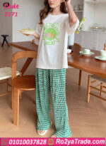 بيجامة صيفي نسائي قطن
